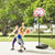 Adjustable Height Basketball Hoop with 2 Nets and Fillable Base