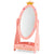 Kids Princess Mirror with 360 Degree Rotatable Design and Shelf, Pink