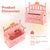 2-In-1 Kids Princess Wooden Toy Box with Safe Hinged Lid