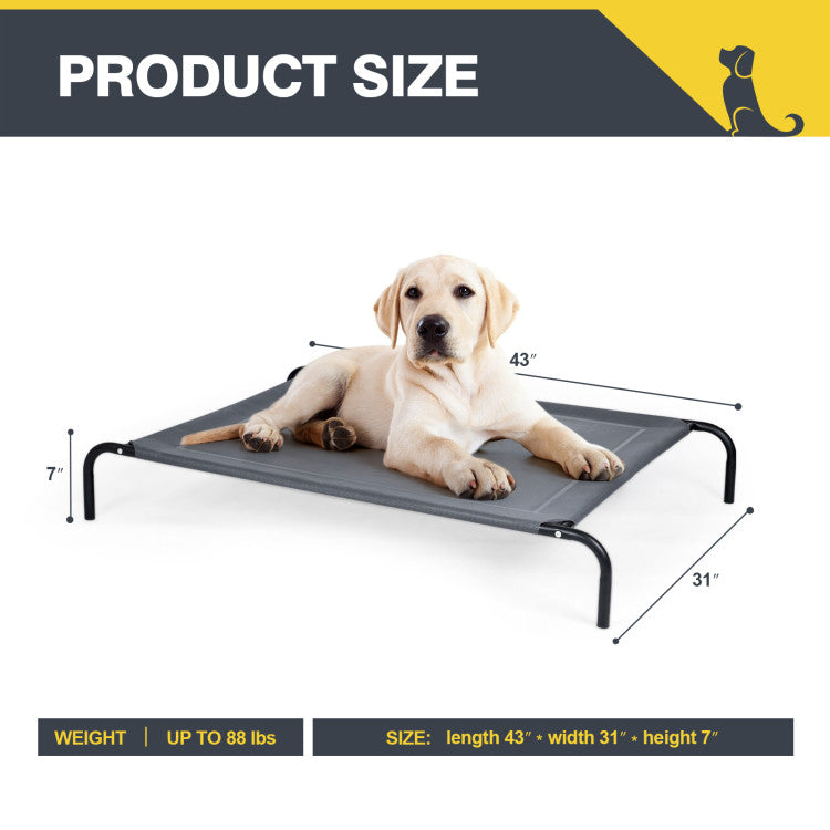 Durable Elevated Dog Cot for Pet Dogs (Large)