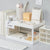 Multifunctional Shelves Double-layer Storage Shelf Desktop Organizer Storage (28x18.8x15cm)