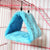 Pet Bird Parrot Cages Warm Hammock Hut Tent Fashion Bed Hanging Cave (Blue)