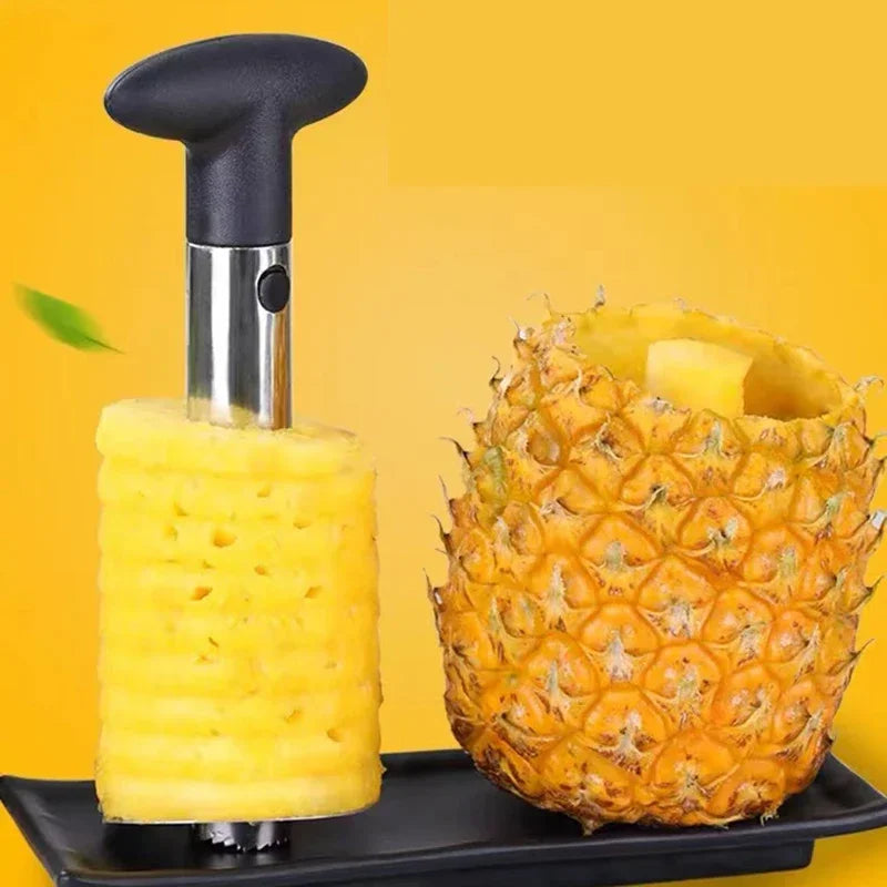 Pineapple Slicer Peeler Cutter Slicer Kitchen Gadget, Yellow