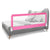 Folding 59" Baby Bed Rail Guard with Safety Strap, Pink