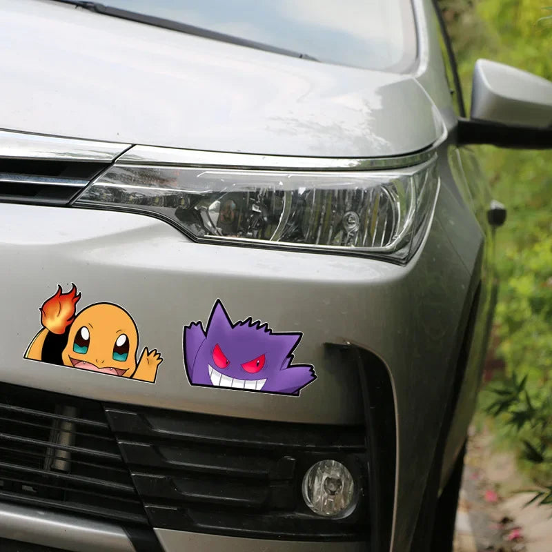 Pokemon Stickers Pikachu Anime Cartoon Kawaii Personality Stickers Decorative Car Motorcycle Bumper Creative Waterproof Stickers