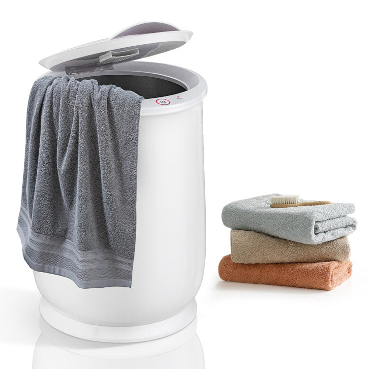 Portable Hot Towel Warmer Fliptop Lid (White)