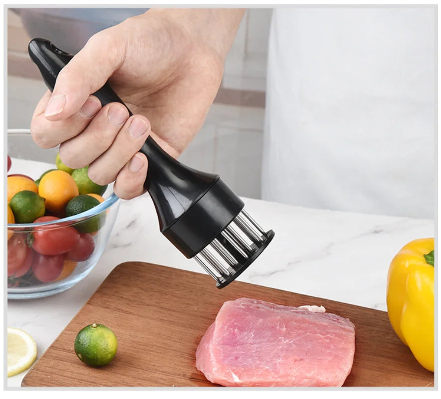 Professional Stainless Steel Meat Tenderizer Needle Kitchen Tool Rib Breaker