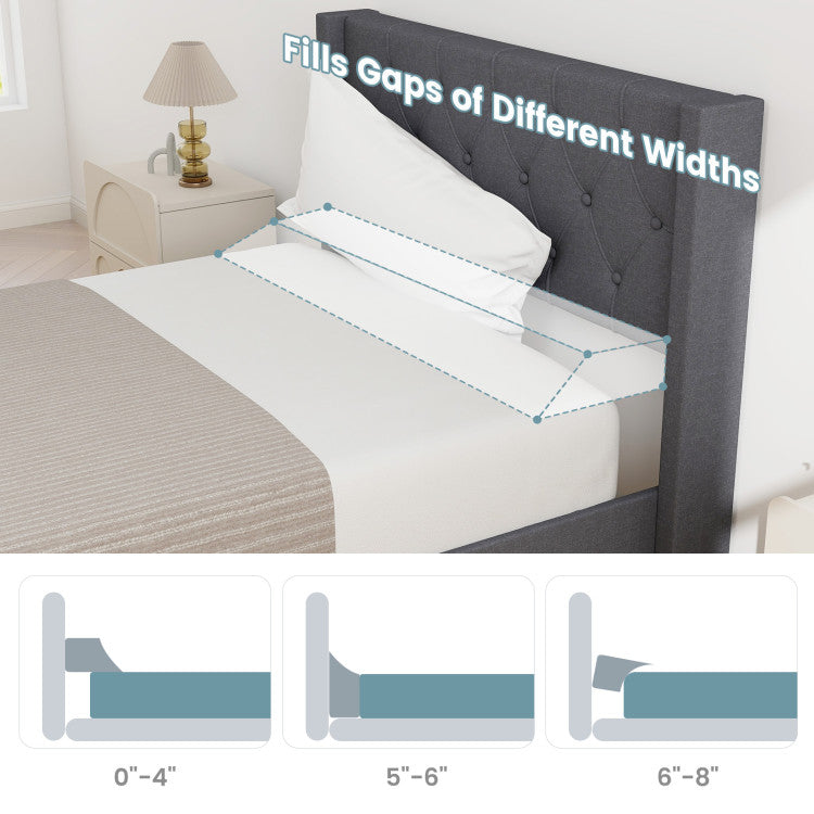 Bed Wedge Pillow with Storage Bag (Twin Size)