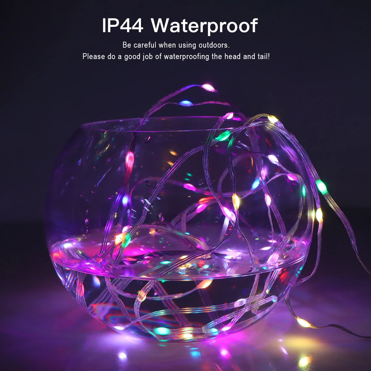 10m Bluetooth LED String Lights Music Sync, Dream Color, Xmas Party Lights (5V, USB)