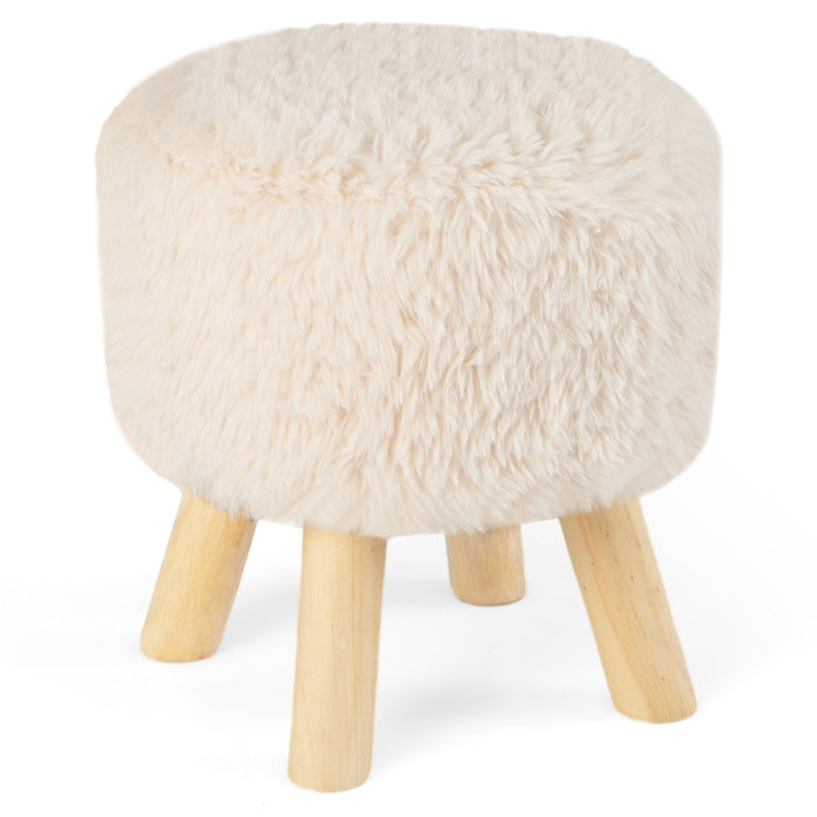 Comfortable Round Footstool Ottoman Home Decor