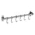 Wall Mounted Utensil Rack 40CM Stainless Steel Kitchen Rail with 6 Hooks