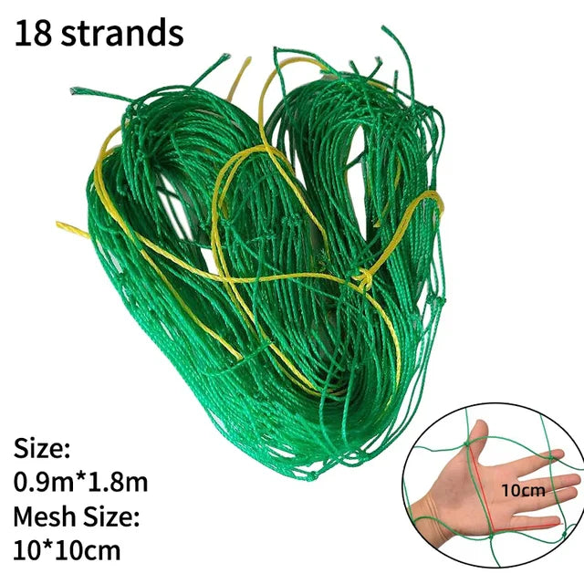 Outdoor Garden Support Netting for Vertical Gardening (18 Strands)