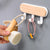 Decorative Wood Wall Hooks Stylish Coat, Scarf & Bag Hanger (White)