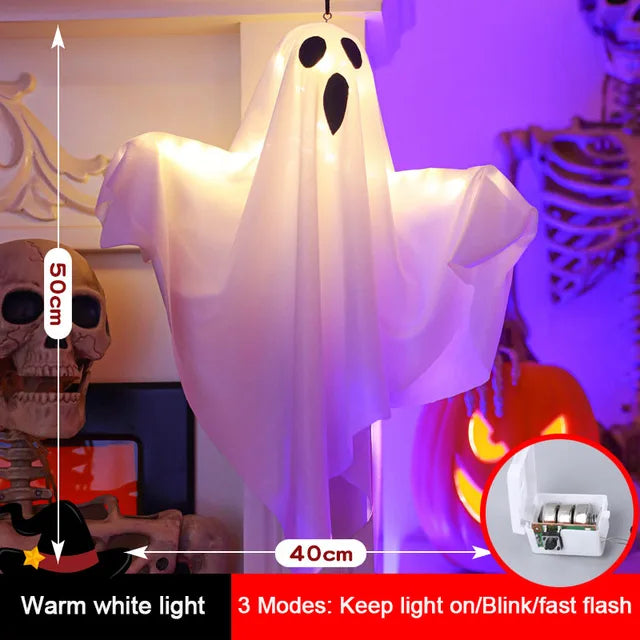 Spooky LED Ghost Hanging Decoration for Halloween