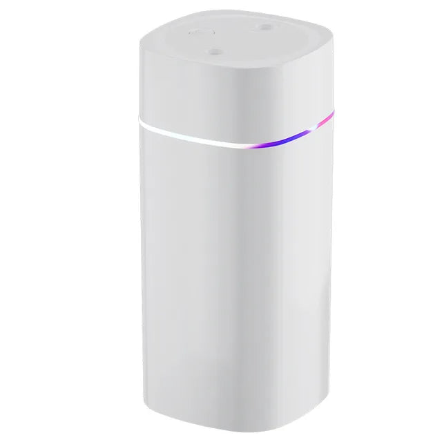 600ML USB Air Humidifier Double Mist & Essential Oil Diffuser for Home & Office (White)