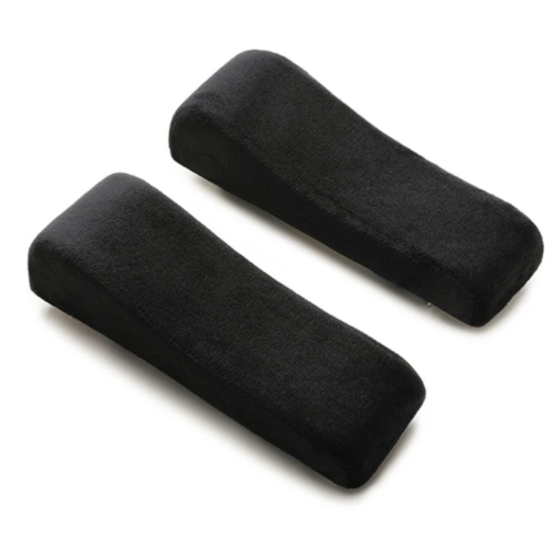 Memory Foam Armrest Pads 1 Piece for Chair Elbow & Forearm (Black)