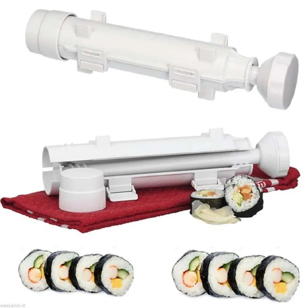 Fast Sushi Making Mold Bazooka Shape, 1 Piece Easy to Use (White)