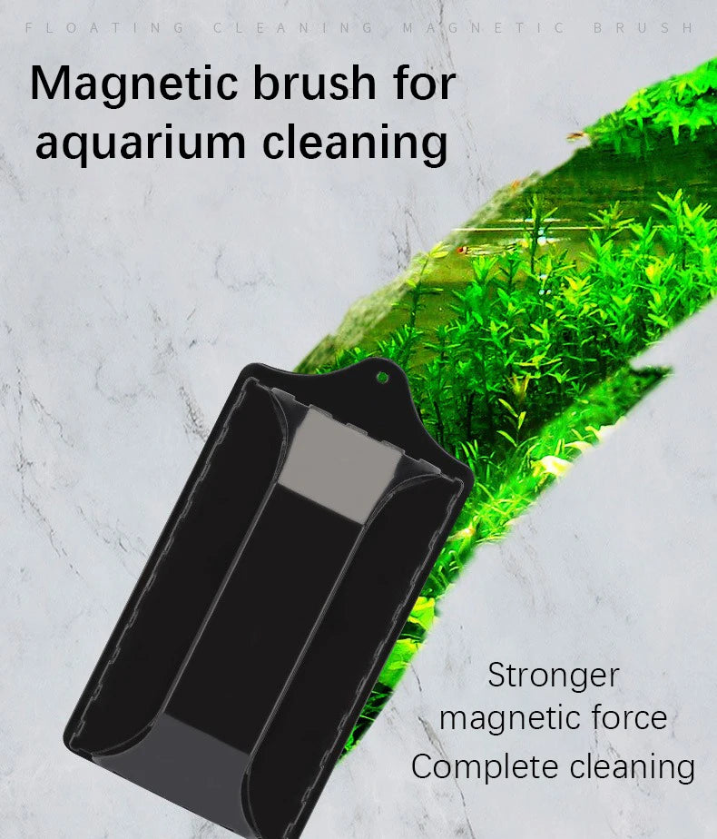 Magnetic Aquarium Fish Tank Brush Algae Scraper (Small)