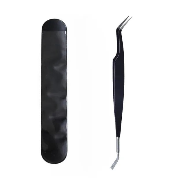 2-in-1 Tick Remover Tool Professional Tick Removal Tweezers For Humans & Pets (Black Only)