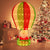 Christmas Santa Claus 4.5 Feet with Hot Air Balloon Christmas Decoration