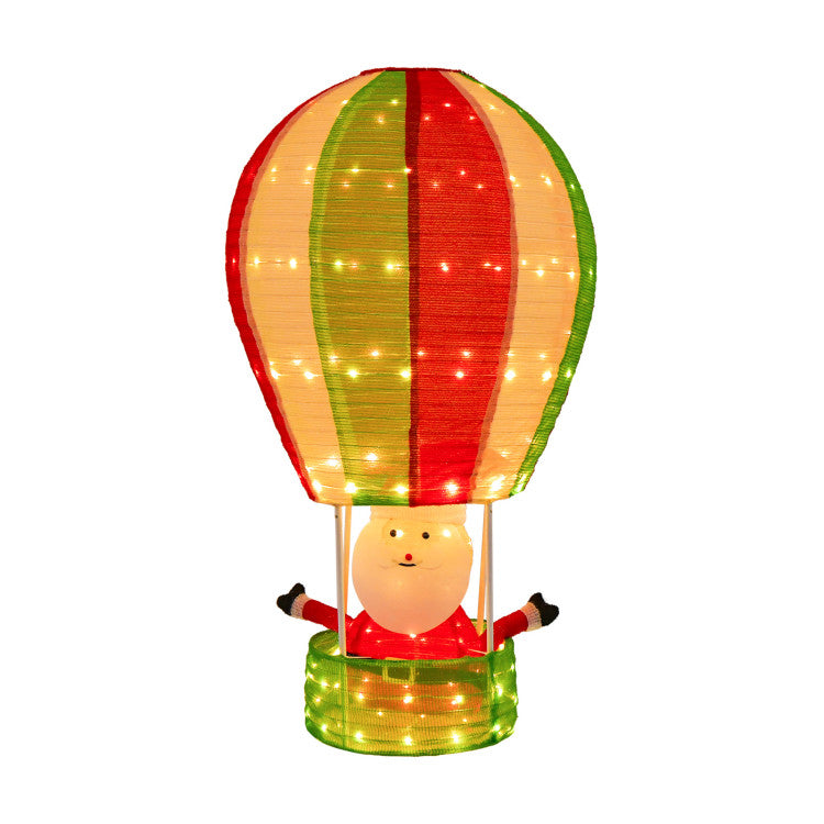 Christmas Santa Claus 4.5 Feet with Hot Air Balloon Christmas Decoration