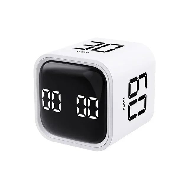 Multifunctional Productivity Timer with LED Display (White)