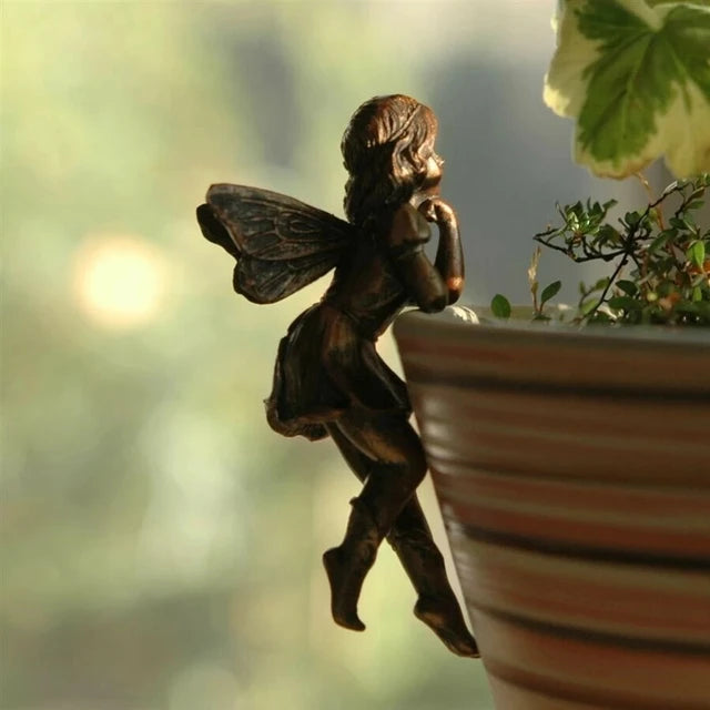 Angel Girl Hanging Resin Cup Fairy Garden Decoration