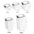 Storage Sealed Kitchen Grain Box Rice Container Food Organizer Jar, 1 Piece, Black, 460mL