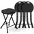 Portable Collapsible Stools 18 Inch Set of 4