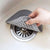 Shower Drain Plug Hair Catcher 2 Pack Stopper Kitchen Sink Strainer Sewer Silicone Bathroom Floor Drain Cover, Gray