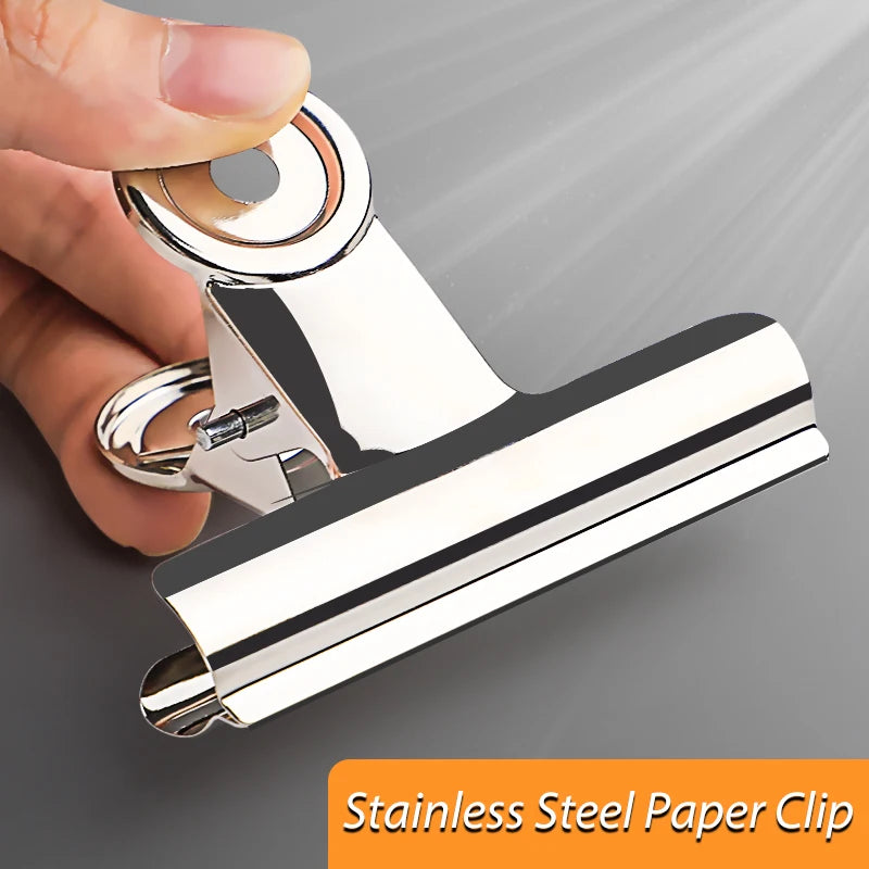 Stainless Steel Multi-functional Metal Clamp Paper Clips (100mm 3pcs)