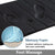 Super Absorbent Bath Mat Memory Foam Carpet Non-slip Bathroom Rug, Black (50x80CM)