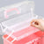 Plastic Craft Storage Box, Three-layer Transparent Sewing Storage Box, Folding Tool Box, Pink