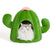 Pet Cat Dog Bed Green Cactus 16.5" with Machine Washable Nest