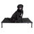 Chew Proof Dog Bed Rustless Aluminum Frame, Black, Large