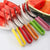 Watermelon Slicer Cutter Stainless Steel Color Non-slip Plastic Wrap Handle Not Hurt Hands Cantaloupe Kitchen Fruit Cutting Tool