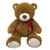 33" Jumbo Plush Brown Bear with Red Ribbon