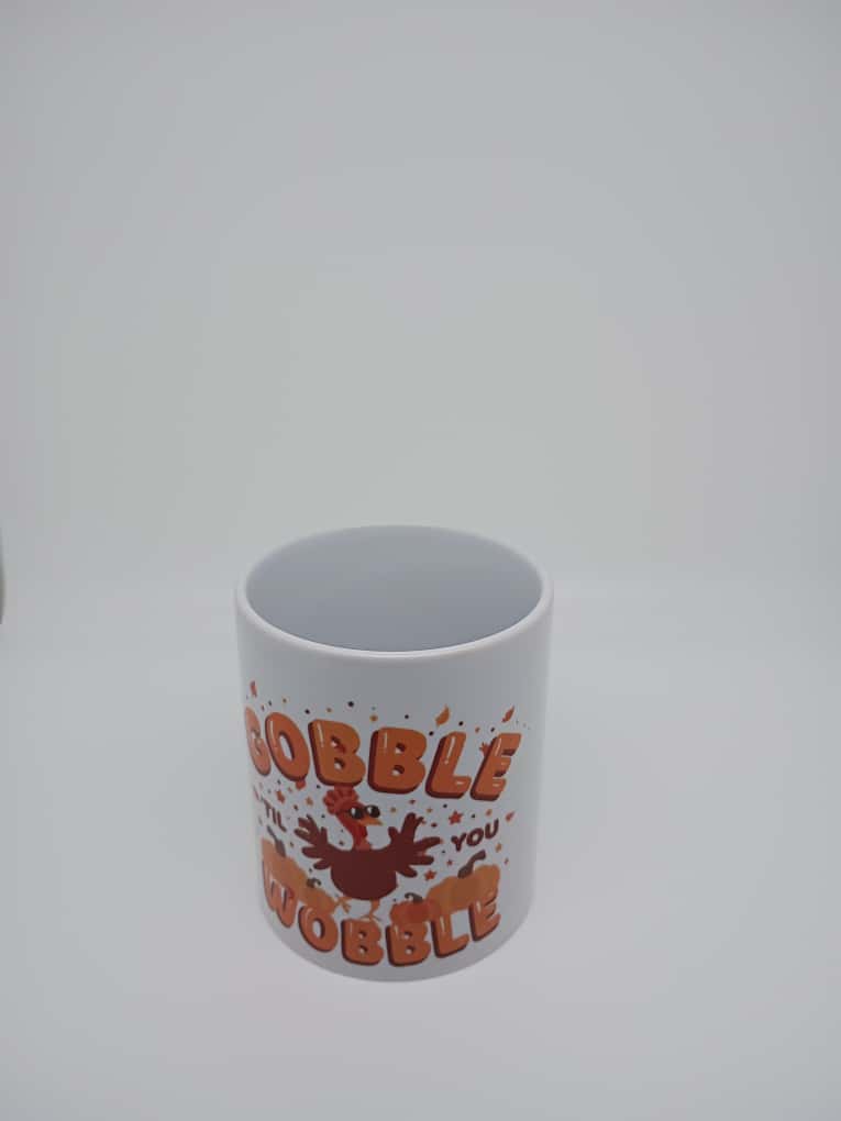 Thanksgiving Gobble Wobble 11 oz Ceramic Mug