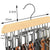 Wooden Belt Rack 1 Piece Wooden Storage for Home