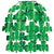 Shamrock Confetti Pack of 12 for St Patricks Day Party