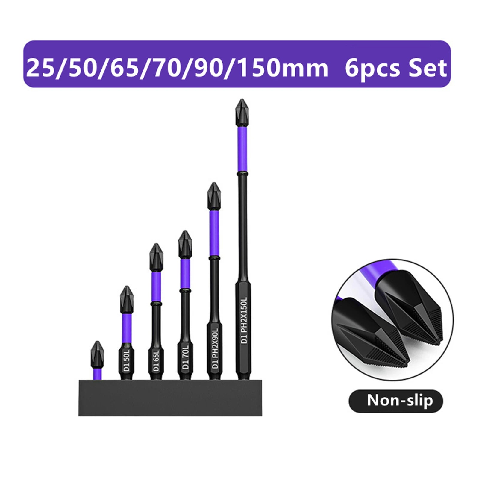 Professional D1 Screwdriver Bits Magnetic Shockproof Precision Bits