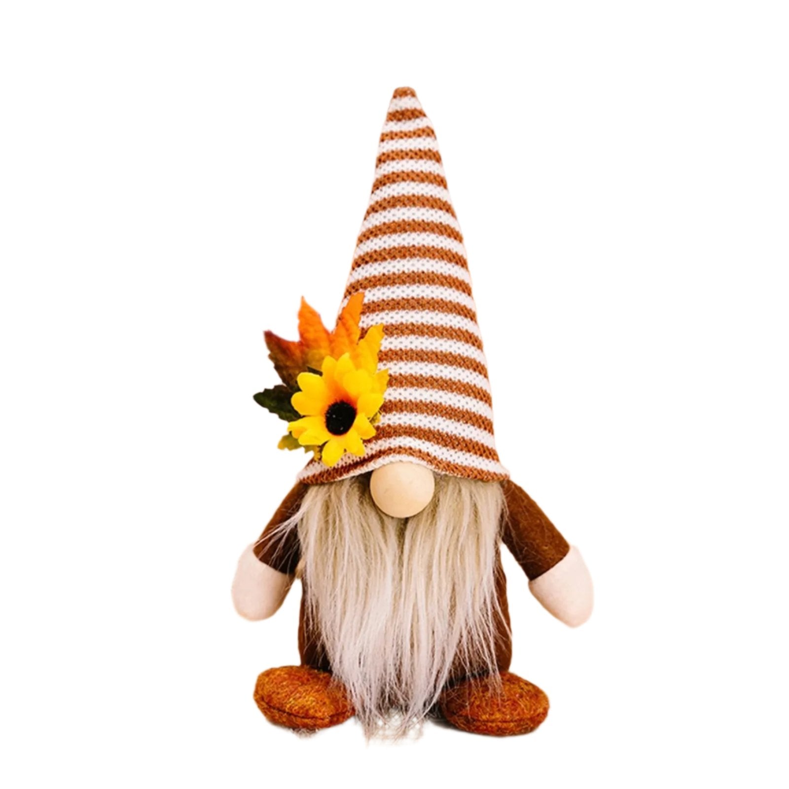 Thanksgiving Fall Gnome Sunflower Maple Doll Ornament, 1 Piece