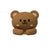 Cute Desktop Cable Organizer 2PCS Holder Winder Clips (Brown Bear)