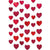 6 Pack Valentine Red Paper String Candy Hearts