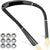 Portable USB Rechargeable Book Light Bendable Long Lasting (Black)