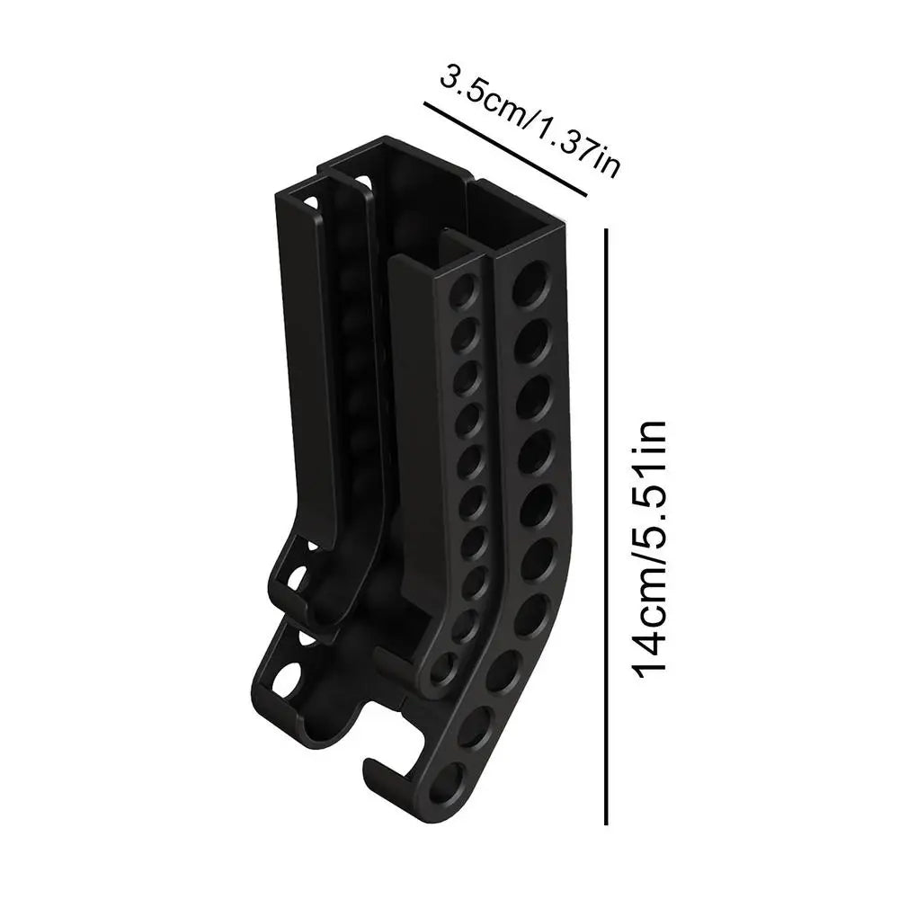 Wall Mount Battery Storage Organizer Dispenser (Black)