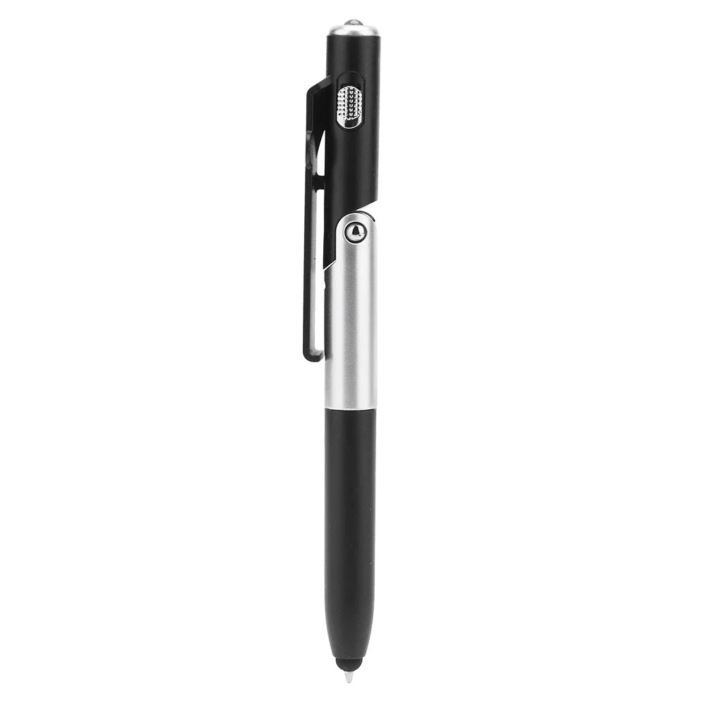 4-in-1 Multifunctional Pen with Phone Stand LED Light (Black)