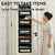 Over-the-Door 5-Shelf Hanging Organizer (Black)