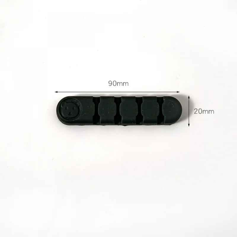 Silicone Desktop Cable Organizer Clip 1PCS (Black)