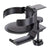 Clip-On Desk Cup Holder with Headphone Hook Rotating Game Desk Accessory (Black)